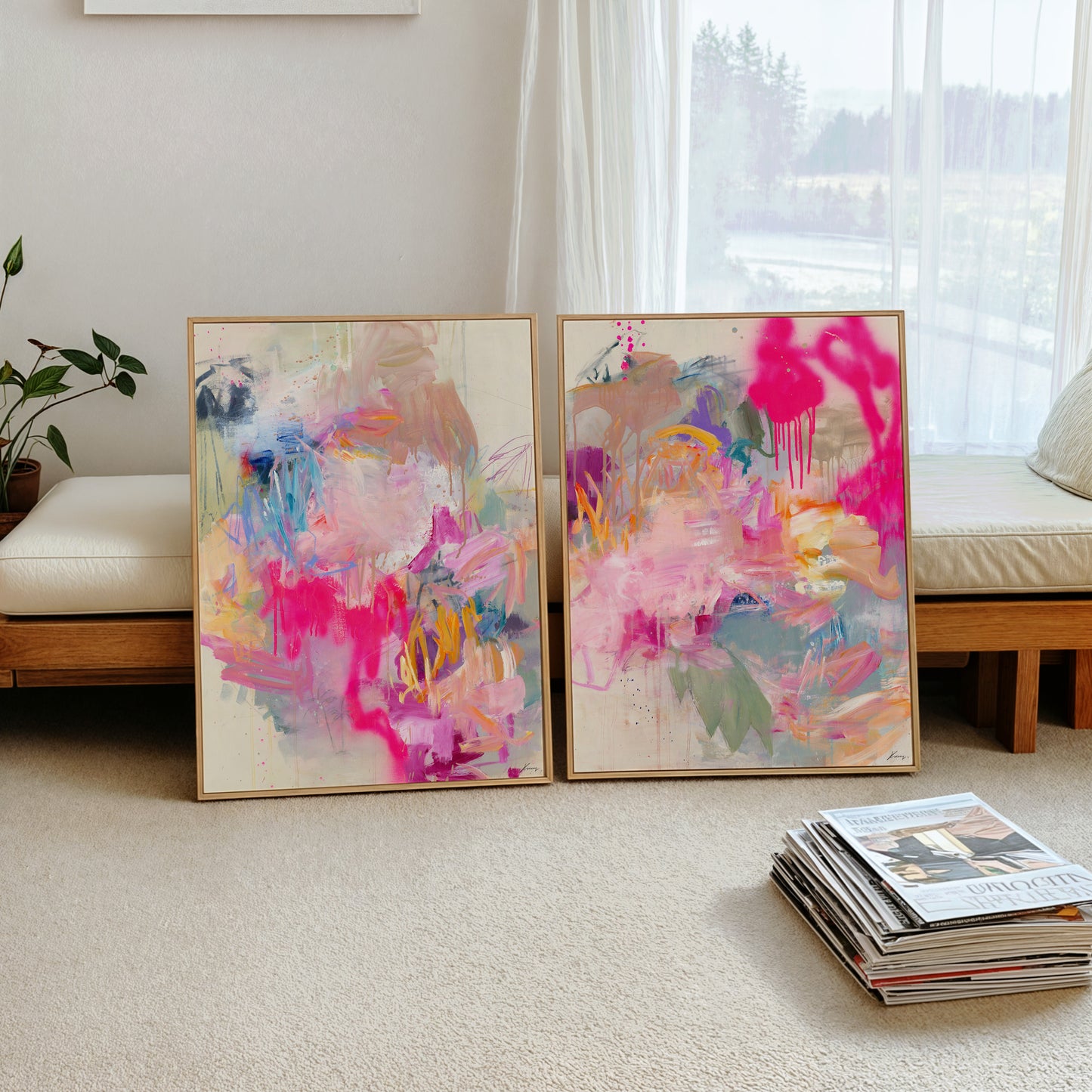 When Flamingos Dance II - Canvas Prints